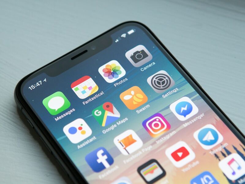 A smartphone home screen showing everyday apps